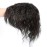 Fluffy Nature Look Curly Hairpiece Clip ON Human Hair Toppers With Bangs Replacement Wiglet Toupee for Thin Hair Long 812cm,25cm Nature Black