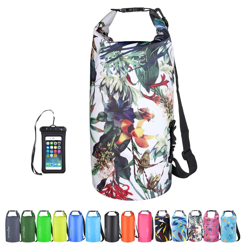 OMGear Waterproof Dry Bag Backpack Waterproof Phone Pouch 40L/30L/20L/10L/5L Floating Dry Sack For Kayaking Boating Sailing Canoeing Rafting Hiking Camping Outdoors Activities (camouflage1, 20L)
