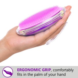 Dylonic 3 Pack Body and Face Exfoliating Brushes for Ingrown Hairs Treatment, Razor Bumps, Shaving Irritation - Silicone Scrubbers Gift Set, Skin Exfoliator Brush Dry Brushing Loofah for Smooth Skin Dylonic 3 Pack Body and Face Exfoliating Brushes for Ingrown Hairs Treatment, Razor Bumps, Shaving Irritation - Silicone Scrubbers Gift Set, Skin Exfoliator Brush Dry Brushing Loofah for Smooth Skin
