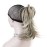 Aimole Synthetic Ponytail Clip-on Straight Wig Short Extensions hair Hairpiece (48T Light Gray Blonde with Dark Root)