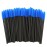 MELADY Silicone Disposable Eyelash Brushes Mascara Wands Applicator Makeup Kits (Pack of 50pcs, Blue(Pyramid-shaped))
