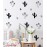 DXLING 92pcs/Set Cactus Wall Stickers for Kids Room,Peel and Stick Home Decor Decals JW572 (Black)