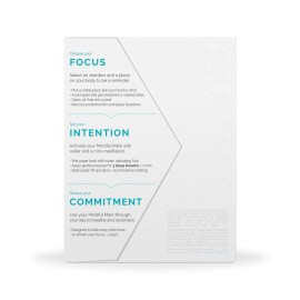 LumenKind, Mindful Marks (Platinum) 31 Tiny Temporary Tattoos Mindfulness Stickers - Inspirational Gifts for Women - Simple Mindfulness Meditation Tools for Mental Health Awareness