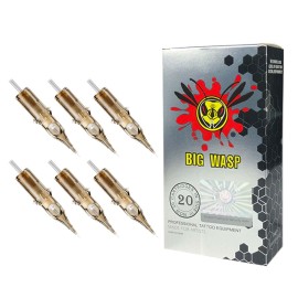 BIGWASP 10 Bugpin 3RL Tattoo Needle Cartridges 3 Round Liner 20Pcs (Generation 3)