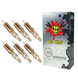 BIGWASP 12 Standard 15RM Tattoo Needle Cartridges 15 Curved Magnum 20Pcs (Generation 3)