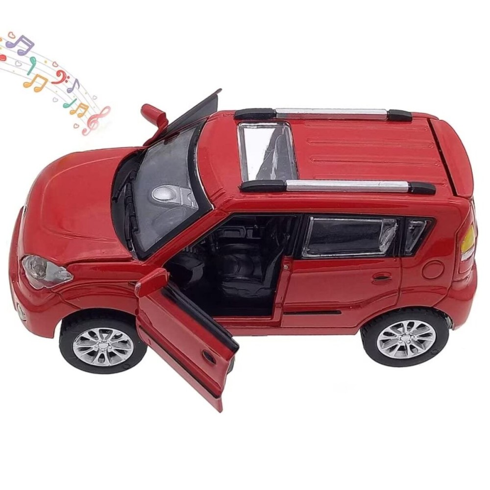 Toy Cars Diecast Car Models KIA Soul Model Cars,Pull Back Cars,Car Toy with Sound and Light for 3+ Year Old Boys(Red)
