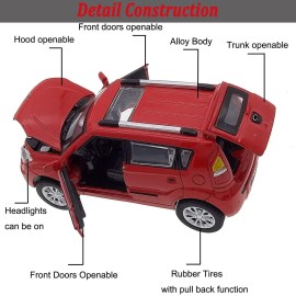 Toy Cars Diecast Car Models KIA Soul Model Cars,Pull Back Cars,Car Toy with Sound and Light for 3+ Year Old Boys(Red)