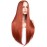 BERON Dark Orange Womens Wigs Long Straight Hair Wig Ginger Middle Part Heat Resistant Synthetic Redhead Color Wigs for Cosplay Costume Party or Daily Use Wig