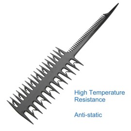 Double Side Highlighting Comb Double Side Hair Dyeing Comb Coloring Dye Styling Tools Suitable for Salon Used[2]