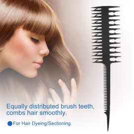 Double Side Highlighting Comb Double Side Hair Dyeing Comb Coloring Dye Styling Tools Suitable for Salon Used[2]