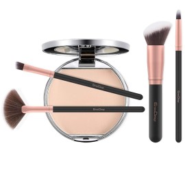 EmaxDesign Makeup Brushes 17 Pieces Premium Synthetic Foundation Brush Powder Blending Blush Concealer Eye Face Liquid Powder Cream Cosmetics Brushes Kit (Rose Gold) EmaxDesign Makeup Brushes 17 Pieces Premium Synthetic Foundation Brush Powder Blending Blush Concealer Eye Face Liquid Powder Cream Cosmetics Brushes Kit (Rose Gold)