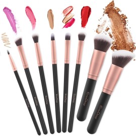 EmaxDesign Makeup Brushes 17 Pieces Premium Synthetic Foundation Brush Powder Blending Blush Concealer Eye Face Liquid Powder Cream Cosmetics Brushes Kit (Rose Gold) EmaxDesign Makeup Brushes 17 Pieces Premium Synthetic Foundation Brush Powder Blending Blush Concealer Eye Face Liquid Powder Cream Cosmetics Brushes Kit (Rose Gold)