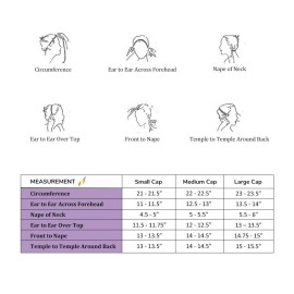 Bella Hair Glueless Wig Caps for Making Wigs with Combs and Adjustable Straps Swiss Lace Brown Medium Size