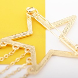 Numblartd 4 Pcs Fashion Metal Alloy Geometric Stars Moon Tassel Hair Clip Pins - Women Hollow Side Clip Hairpin Barrettes Bobby Pins Headdress Hair Accessories Numblartd 4 Pcs Fashion Metal Alloy Geometric Stars Moon Tassel Hair Clip Pins - Women Hollow Side Clip Hairpin Barrettes Bobby Pins Headdress Hair Accessories