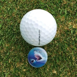 GRAPHICS & MORE Great White Sharks Ocean Pair Scuba Diving Golf Divot Repair Tool and Ball Marker