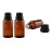 3PCS 100ml Empty Portable Amber Glass Vial Essential Oil Bottles with Orifice Reducer and Black Cap for Cosmetic Essential Oils Chemistry Lab Chemicals Colognes Perfume Aromatherapy