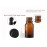 3PCS 100ml Empty Portable Amber Glass Vial Essential Oil Bottles with Orifice Reducer and Black Cap for Cosmetic Essential Oils Chemistry Lab Chemicals Colognes Perfume Aromatherapy