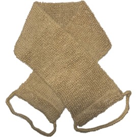Large Natural Exfoliating Hemp Back Scrubber for Shower for Men and Women - Deep Clean & Invigorate Your Skin - Machine Wash and Dry - Double Sided Available