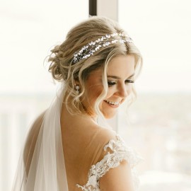 Ammei Headpiece Crystal Bridal Headpiece Wedding Headband With Genuine Freshwater Pearls And Combs Hair Accessories For Bride Bridesmaid (Silver) Ammei Headpiece Crystal Bridal Headpiece Wedding Headband With Genuine Freshwater Pearls And Combs Hair Accessories For Bride Bridesmaid (Silver)