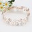 Ammei Headpiece Crystal Bridal Headpiece Wedding Headband With Genuine Freshwater Pearls And Combs Hair Accessories For Bride Bridesmaid (Rose Gold)