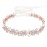 Oriamour Bridal Headpiece Flower Design Wedding Headband Bridal Hair Accessories (Rose Gold)
