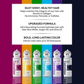 Kiss Tintation Semi-Permanent Hair Color Treatment 148 mL (5 US fl.oz) (Royal Navy) Kiss Tintation Semi-Permanent Hair Color Treatment 148 mL (5 US fl.oz) (Royal Navy)