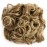 FIRSTLIKE Short Messy Curly Dish Hair Bun Extension Easy Stretch hair Combs Clip in Ponytail Extension Scrunchie Chignon Tray Ponytail Hair piece Wig Hairpieces