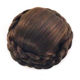 Ayina Synthetic Hair Bun Braided Scrunchie Chignon Donut Straight Updo Clip in Hairpieces Hair Party Wedding Cosplay Extensions (2005 Black Brown/Dark Strawberry Blonde) Ayina Synthetic Hair Bun Braided Scrunchie Chignon Donut Straight Updo Clip in Hairpieces Hair Party Wedding Cosplay Extensions (2005 Black Brown/Dark Strawberry Blonde)