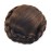 Ayina Synthetic Hair Bun Braided Scrunchie Chignon Donut Straight Updo Clip in Hairpieces Hair Party Wedding Cosplay Extensions (2005 Black Brown/Dark Strawberry Blonde)