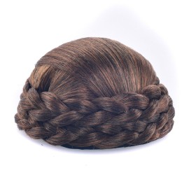 Ayina Synthetic Hair Bun Braided Scrunchie Chignon Donut Straight Updo Clip in Hairpieces Hair Party Wedding Cosplay Extensions (2005 Black Brown/Dark Strawberry Blonde) Ayina Synthetic Hair Bun Braided Scrunchie Chignon Donut Straight Updo Clip in Hairpieces Hair Party Wedding Cosplay Extensions (2005 Black Brown/Dark Strawberry Blonde)
