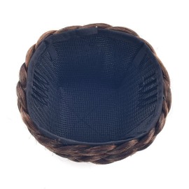 Ayina Synthetic Hair Bun Braided Scrunchie Chignon Donut Straight Updo Clip in Hairpieces Hair Party Wedding Cosplay Extensions (2005 Black Brown/Dark Strawberry Blonde) Ayina Synthetic Hair Bun Braided Scrunchie Chignon Donut Straight Updo Clip in Hairpieces Hair Party Wedding Cosplay Extensions (2005 Black Brown/Dark Strawberry Blonde)