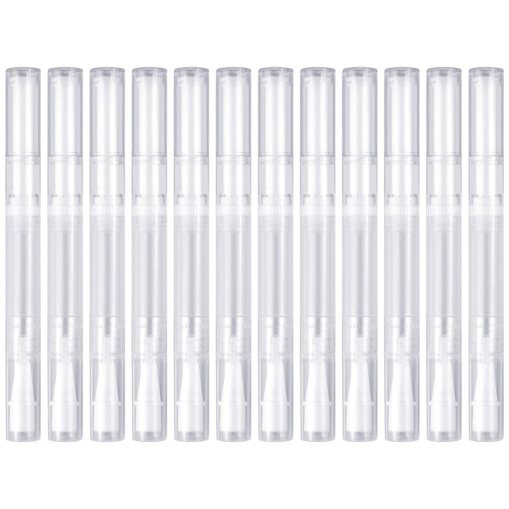 12 Pack 3 Ml Transparent Twist Pens Empty Nail Oil Pen Brush, Cuticle Oil Pen Cosmetic Lip Gloss Container Applicators 12 Pack 3 Ml Transparent Twist Pens Empty Nail Oil Pen Brush, Cuticle Oil Pen Cosmetic Lip Gloss Container Applicators