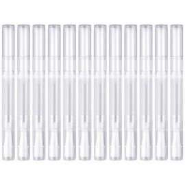 12 Pack 3 Ml Transparent Twist Pens Empty Nail Oil Pen Brush, Cuticle Oil Pen Cosmetic Lip Gloss Container Applicators 12 Pack 3 Ml Transparent Twist Pens Empty Nail Oil Pen Brush, Cuticle Oil Pen Cosmetic Lip Gloss Container Applicators