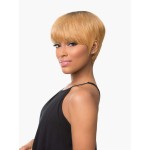 Sensationnel Empire Human Hair Wig - Robyn Celebrity Inspired Collections Pre-Styled Salon Cut Hair (1 JETBLACK)