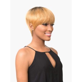 Sensationnel Empire Human Hair Wig - Robyn Celebrity Inspired Collections Pre-Styled Salon Cut Hair (1 JETBLACK)
