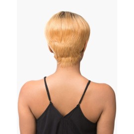 Sensationnel Empire Human Hair Wig - Robyn Celebrity Inspired Collections Pre-Styled Salon Cut Hair (1 JETBLACK)