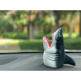 Gemini&Genius Shark Hand Puppet for Kids Swimming Pool Beach Bathing Toys Soft Rubber Realistic Great White Shark Puppets Role Play Toy Marine Animal World Action Figure