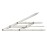 Golden Mean Calipers Stainless Steel Thrush Eyebrow Microblading Ruler Eyebrow Permanent Measure Symmetrical Tool Three-Point Positioning Balance Ruler for Makeup Ratio Measure Fibonacci Gauge Tool