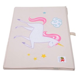 Wildkin Kids Fabric Toy Chest - Sturdy Storage Box w/Handle for Toys & Supplies - Unicorn