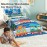 EVERYDAY KIDS 4 Piece Toddler Bedding Set -Choo Choo Train- Includes Comforter, Flat Sheet, Fitted Sheet and Reversible Pillowcase