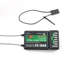 FLYSKY FS-iA6B Receiver 6CH 2.4GHz AFHDS2A with Double Antenna Compatible FS-i6 i6X i6S Transmitter Remote Control