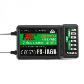 FLYSKY FS-iA6B Receiver 6CH 2.4GHz AFHDS2A with Double Antenna Compatible FS-i6 i6X i6S Transmitter Remote Control