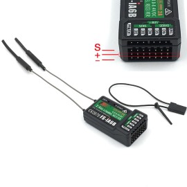 FLYSKY FS-iA6B Receiver 6CH 2.4GHz AFHDS2A with Double Antenna Compatible FS-i6 i6X i6S Transmitter Remote Control