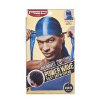 KISS Red Power Wave Silky Satin Durag Extra Long Tails (Blue)
