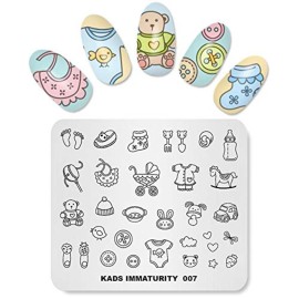 KADS Nail Art Image Stamping Plates Baby Immaturity Cute DIY Manicure Template(IM007)