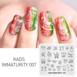 KADS Nail Art Image Stamping Plates Baby Immaturity Cute DIY Manicure Template(IM007) KADS Nail Art Image Stamping Plates Baby Immaturity Cute DIY Manicure Template(IM007)