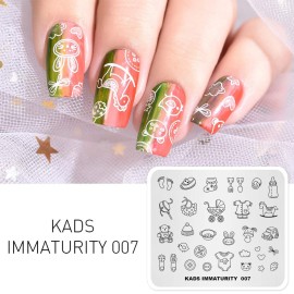 KADS Nail Art Image Stamping Plates Baby Immaturity Cute DIY Manicure Template(IM007) KADS Nail Art Image Stamping Plates Baby Immaturity Cute DIY Manicure Template(IM007)