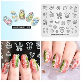 KADS Nail Art Image Stamping Plates Baby Immaturity Cute DIY Manicure Template(IM007) KADS Nail Art Image Stamping Plates Baby Immaturity Cute DIY Manicure Template(IM007)