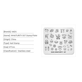 KADS Nail Art Image Stamping Plates Baby Immaturity Cute DIY Manicure Template(IM007) KADS Nail Art Image Stamping Plates Baby Immaturity Cute DIY Manicure Template(IM007)