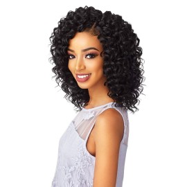 Sensationnel Lulutress Crochet Braiding hair - DIY crochet braids hair extensions All Kanekalon synthetic locs twists braids - LULUTRESS 2X DEEP TWIST 8 Inch (1pack, 2)